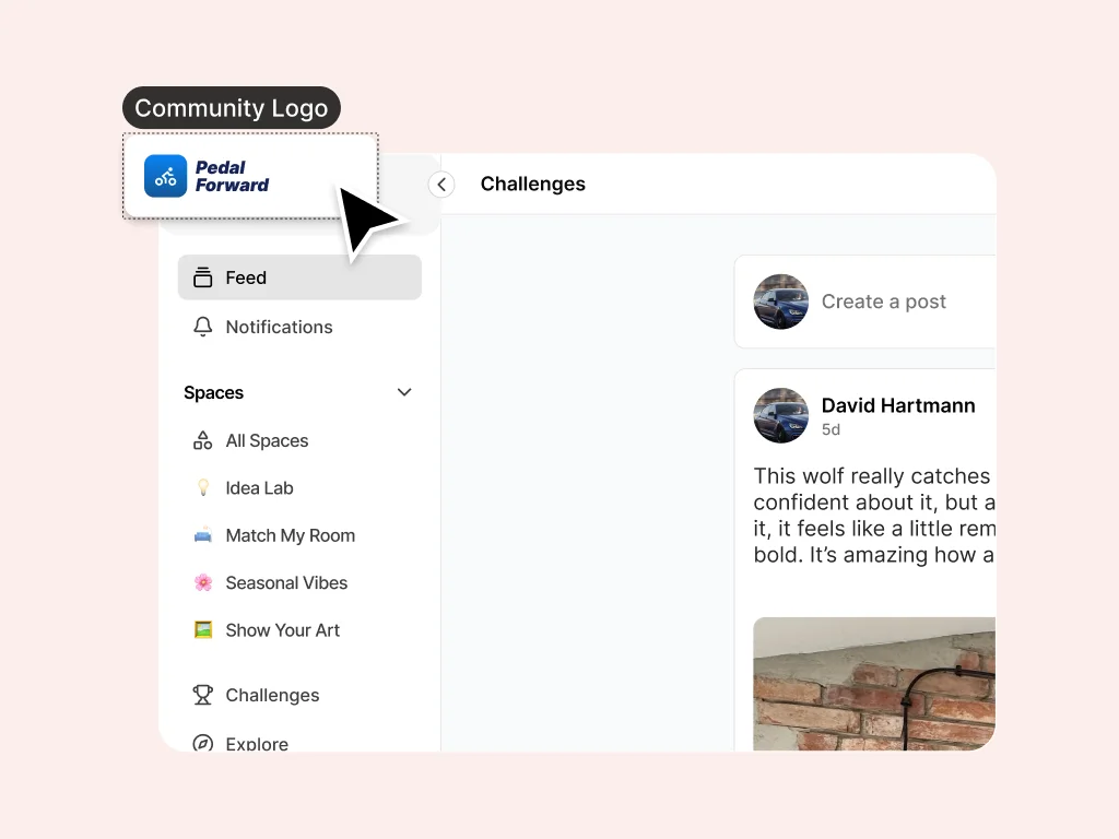Adding a business platform logo with Zoe