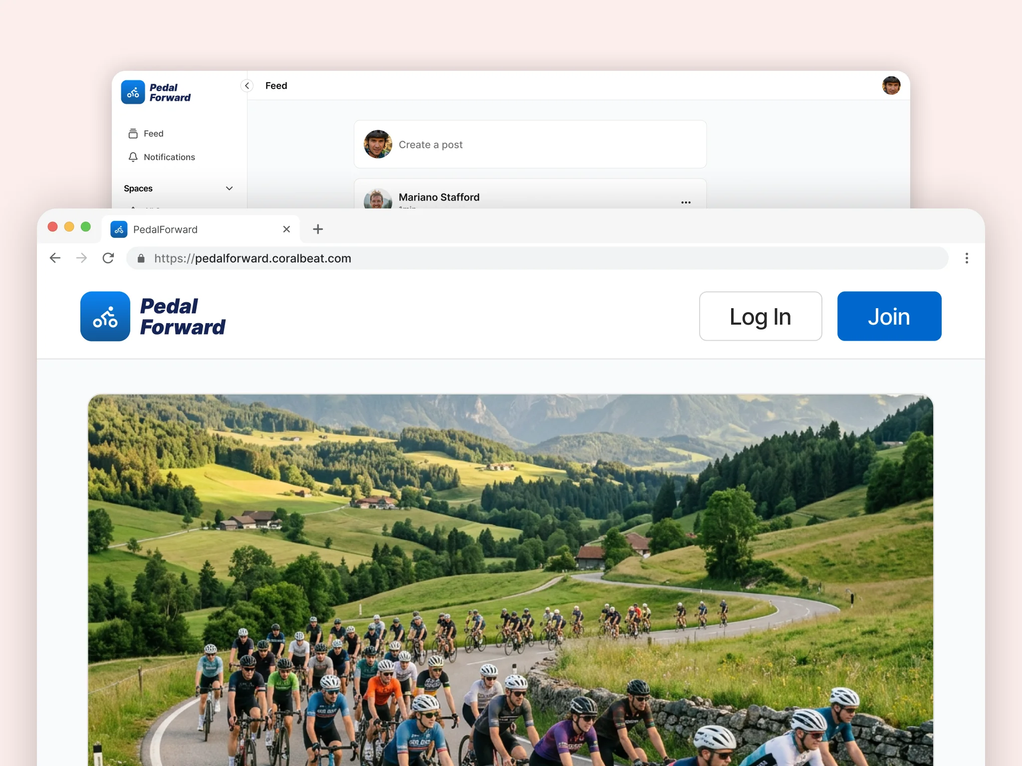 A published customer offer landing page live for visitors
